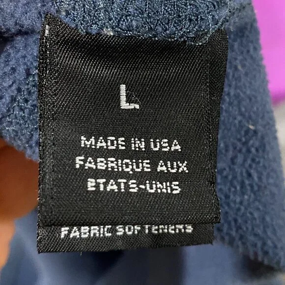 Mountain Hardwear Blue 1/4 Zip Fleece Pullover Mens L USA Made Outdoor Jacket - Picture 6 of 9